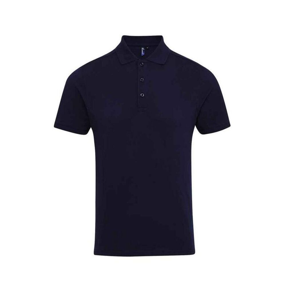 Premier Mens Coolchecker Plus Piqu Polo Shirt / Navy